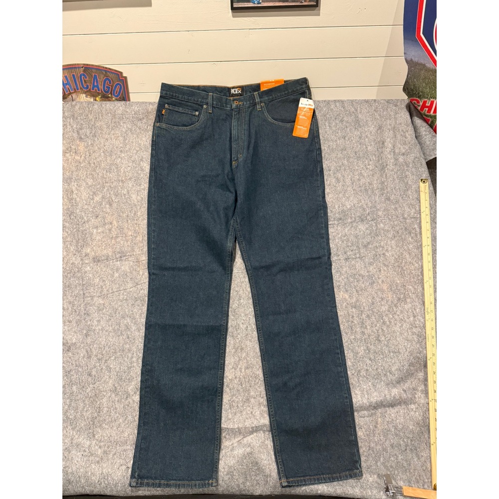 Timberland PRO Men's Grit-N-Grind Flex Straight Fit Work Jeans Dark Denim 38x36